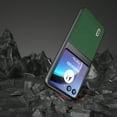 thumbnail image 3 of ELEHOLD for Motorola Razr 2025/2024 PU Leather Case, Premium Leather Material Shockproof Anti-Scratch Anti-Fingerprint Skin-Friendly Slim Case for Motorola Razr 2025/2024,Green, 3 of 5