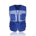 thumbnail image 1 of Neries Chaqueta de pesca de verano con bolsillos delanteros Tamaño múltiple CHEIST CHAIST CHAISTWEAT HOMBRES OUTERWAR VESTIDOS ACCESORIOS DE JUEGOS AIRNIOS AZUL / XXL sidaley OD003201-11, 1 of 7