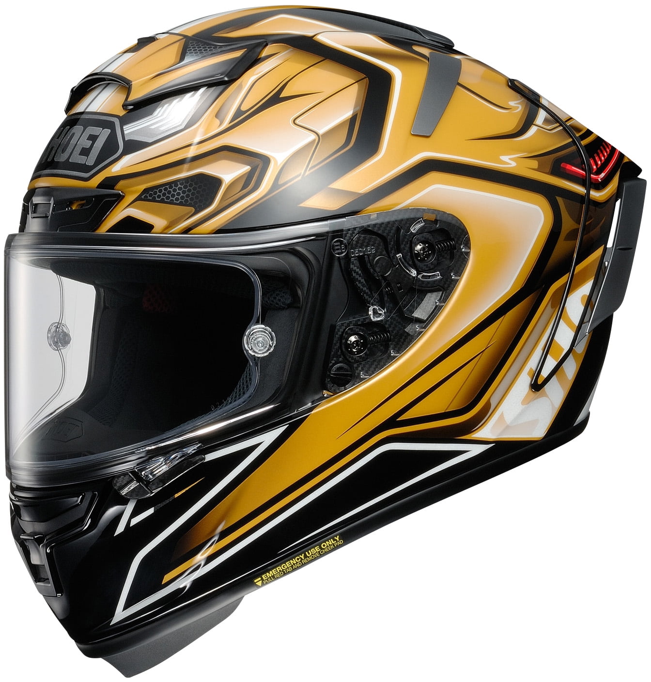 Shoei X14 AERODYNE TC9 Gold Helmet size XSmall