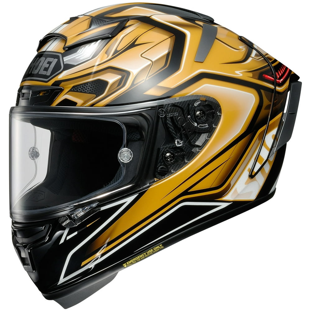 Shoei X14 AERODYNE TC9 Gold Helmet size XSmall