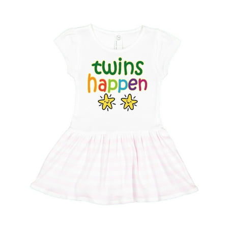 

Inktastic Twins Happen Baby Gift Gift Toddler Girl Dress