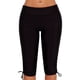 thumbnail image 2 of Gibobby Pantalon yoga mujer Calzoncillos Boardshort Traje de baño sólido Swim Short Plus Bottom Mujeres Tamaño Swim Yoga Pantalones(Negro,G), 2 of 5