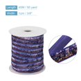thumbnail image 2 of Uxcell Metallic Glitter Velvet Ribbon 3/8" x 50 Yard Single Face Sparkle Ribbon for DIY Crafts Gift Wrapping Light Purple, 2 of 5
