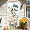 thumbnail image 3 of PLPPYFS Easter Bunny Door Cover Happy Easter Door Decorations Cute Bunny Door Covers Garden Entryway Decoration Door Cover Party Outdoor Indoor Home Decor Photo Booth Background, 3 of 6