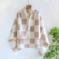 thumbnail image 2 of Cavosen Shawl Wraps for Women Fleece Elegant Shawls Plaid Soft Thicken Open Front Scarves Oversized Winter Everyday Wear, 2 of 7