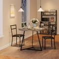 thumbnail image 7 of Dining Table for 2, Compact Round Kitchen Table Set with Chairs, Perfect for Small Spaces, Apartments, and Cozy Breakfast Nooks, 7 of 7