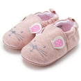thumbnail image 4 of Infant Baby Boys Girls Cotton Slipper Sneaker Toddler Cartoon Animal Rubber Non-Slip Sole First Walker Crib House Shoes, 4 of 6
