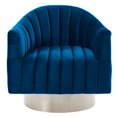 thumbnail image 1 of !nspire CORTINA-ACCENT CHAIR-BLUE/SILVER, 1 of 8
