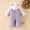 thumbnail image 5 of PureCasa Toddler Kids Girls Jumpsuit Fall Winter Clothes Fleece Romper Jumpsuit Bear Ears Hooded Zipper Hoodies One Piece Warm Suit, 5 of 10