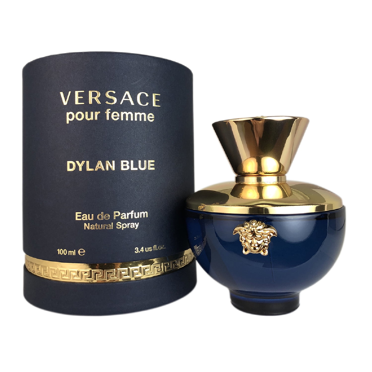 Versace Dylan Blue Pour Femme Eau de Parfum for Women, 3.4 Oz