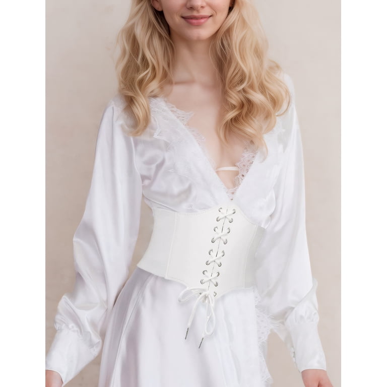 FEOYA Women Waist Belt Corset Lace Up Pirate Corset Belt  display picture 1