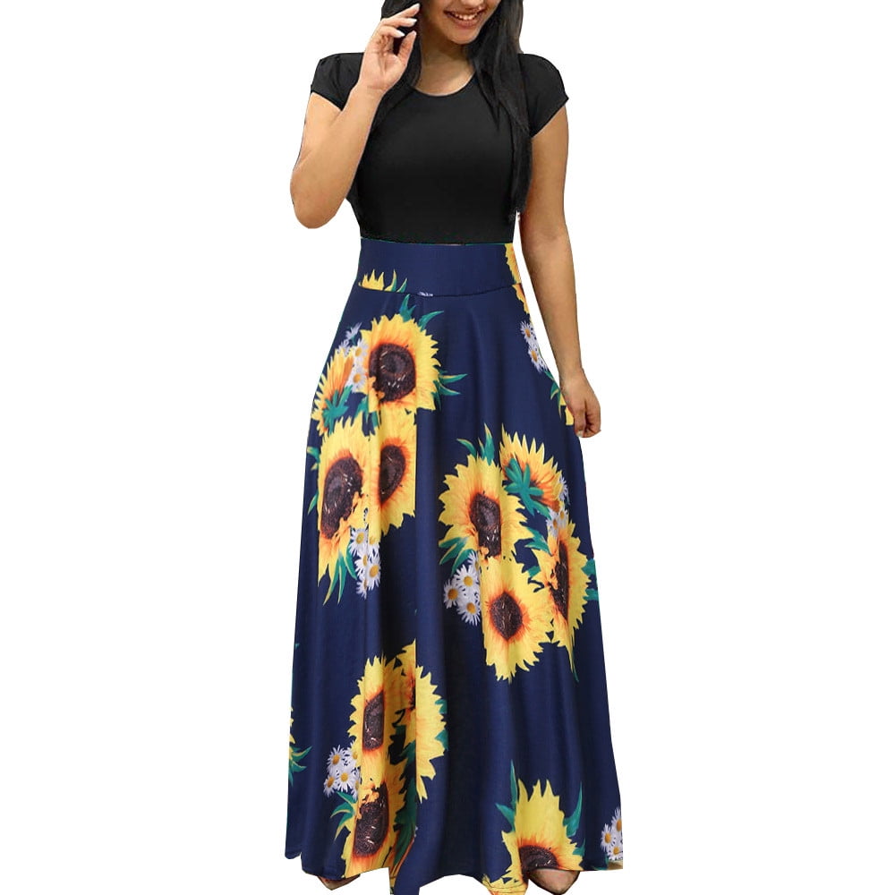 asdoklhq Womens Plus Size Clearance Dresses,Women Summer ...