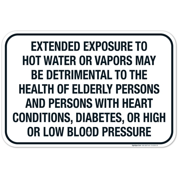Nevada Water Temperature Sign, Complies With State Of Nevada Pool Safety Code, 12x18 Aluminum