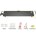 thumbnail image 3 of AORAN 39.5" Electric Griddle Teppanyaki Grill, Nonstick Extra Large Griddle Long Countertop Grill with Adjustable Temperature & Drip Tray, Easy-to-clean BBQ Pancake Griddle for Indoor & Outdoor Cooki, 3 of 11