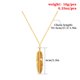 thumbnail image 2 of Colgante de pluma dorada con collar de cadena, collar largo gitano para mujeres, hombres, unisex TUNC Sencillez, 2 of 3