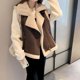 thumbnail image 2 of Chalecos de vellón para mujer, abrigos de pelo de cordero, chalecos con solapa, cárdigans casuales sin mangas, chaquetas de invierno de gran tamaño, blusas holgadas para mujer, 2 of 5