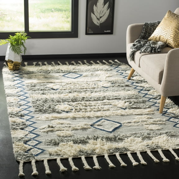 SAFAVIEH Kenya KNY909F Hand-knotted Grey / Ivory Rug