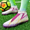 thumbnail image 6 of Mens Womens High-Top Soccer Cleats, Teen Football Training Shoes, FG/TF Athletic Shoes Competition & Training for Boys and Girls, 6 of 9