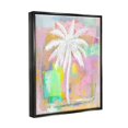 thumbnail image 3 of Stupell Industries Pastel Palm Tree Tropical Layered Brush Strokes Painting Jet Black Floating Framed Canvas Print Wall Art, Design by Kristen Dew, 3 of 5