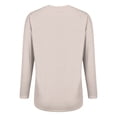 thumbnail image 6 of ManxiVoo Women Relaxed Fit Long Sleeve V Neck Top Soft Everyday Shirt for Layering with Leggings and Jeans L Size Beige, 6 of 9