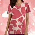 thumbnail image 1 of TIMIFIS Blouse d'Uniforme de Travail pour Femmes, Manches Courtes, Col en V, avec Poches, 1 of 5