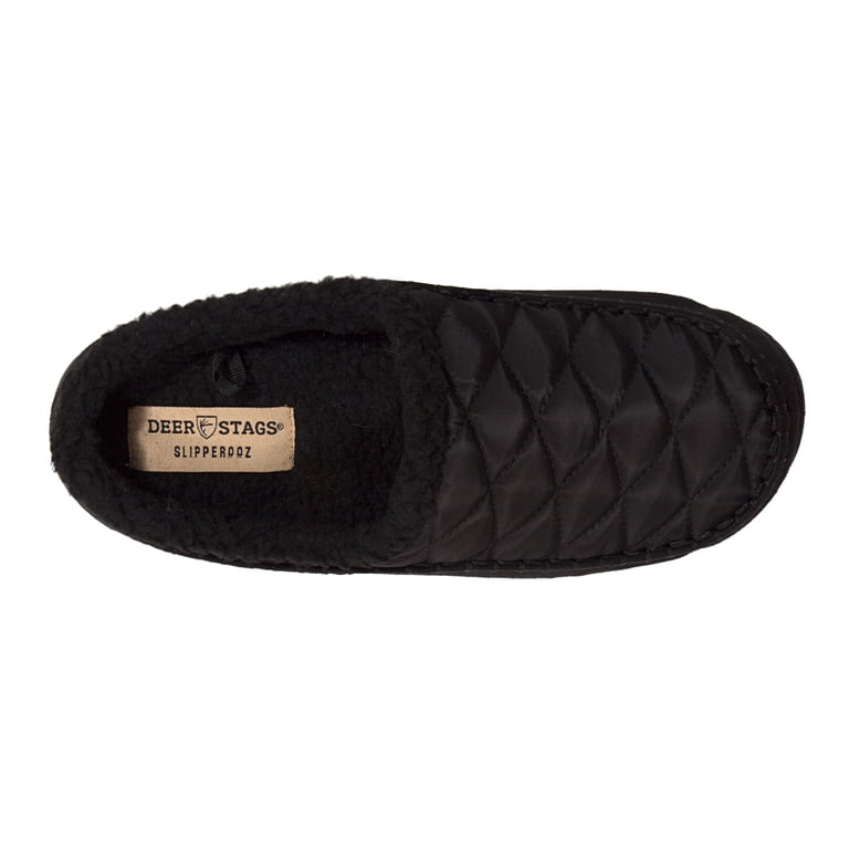 DEER STAGS Mens Black Quilted Comfort Alma Round Toe Slip On  display picture 2