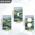 thumbnail image 4 of Switch Panel Switch Decoration 2.76x4.53x0.28 Inches Unused Outlet Cover Switch Plate Wall Plates Living Room Kitchen Bedroom Study Switches Cartoon Green Hill, 4 of 8