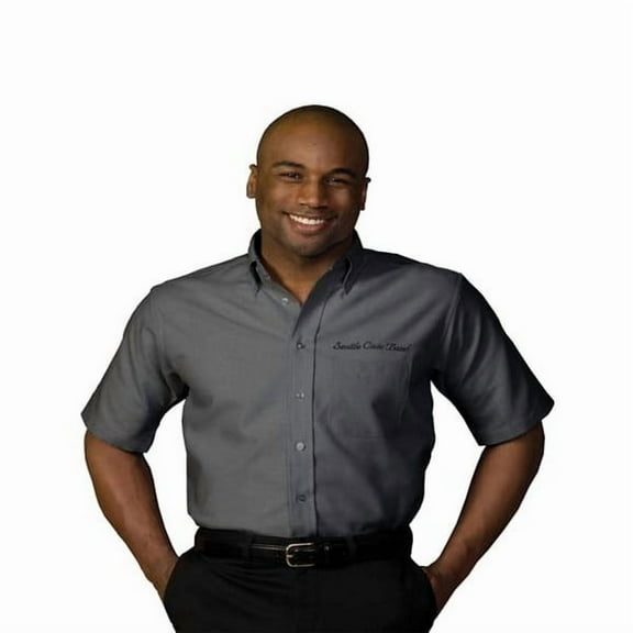 1027 Men's Short Sleeve Button Down Oxford Shirt