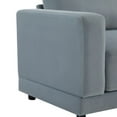 thumbnail image 5 of Modern Sofa Couches for Living Room,Mid-Century Upholstered Sofa Furniture with Sturdy Wooden Legs for Living Room,Bedroom,Grey, 5 of 7