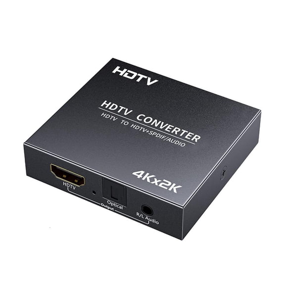 4K 60Hz HDTV Sound Extractor SPDIF Optical 3.5mm Output for Home Theater Projectors