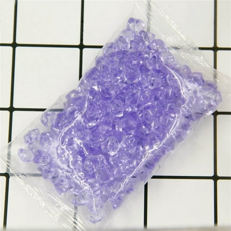 

WANYNG Tool Acrylic drill Imitation Ice Cubes 1cm Acrylic Irregular Stone DIY Jewelry Accessories Vase Filling Office&Craft&Stationery Purple