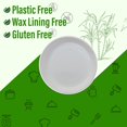thumbnail image 3 of Paper Plates 12 Inch - [Pack of 125] Disposable 100% Compostable Plates - Heavy Duty Eco-Friendly - Sugarcane Bagasse Fiber Biodegradable Large Dinner Plates, 3 of 9