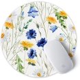 thumbnail image 2 of ITNRSIIET [20% Larger] Mouse Pad with Stitched Edge Premium-Textured Mouse Mat Waterproof Non-Slip Rubber Base Round, 2 of 5