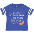 thumbnail image 3 of Inktastic I Love My Maw Maw To The Moon and Back Boys or Girls Toddler T-Shirt, 3 of 5