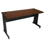 Pronto Adult Rectangle Portable Computer Desks with None, Lockable, Adjustable Height, Black/Brown