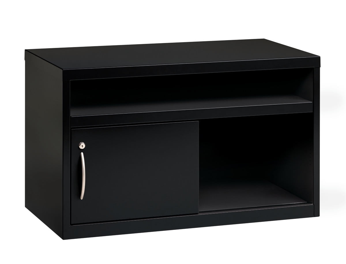 Hirsh 36 Inch Wide Low Credenza Metal Lateral with Sliding Door