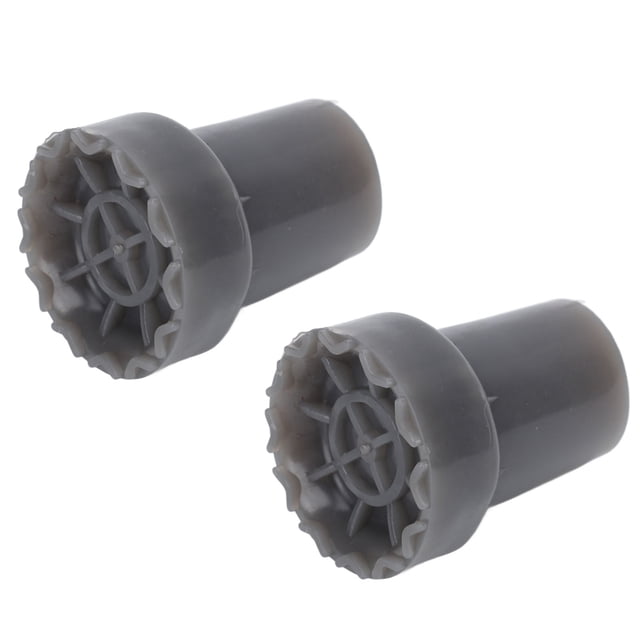 Cane Tips, Walking Cane Tips, Walking Stick Tips, 2pcs Crutch Feet Pads Wear Resistant Protective Round Foot Design 360 Degree Rotatable Thickened Rubber Canes Feet Covers