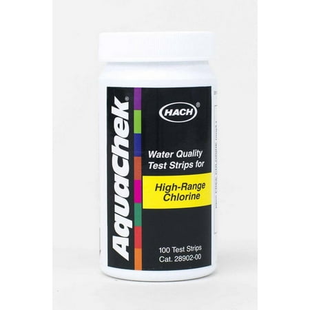 - AquaChek 652013 Swimming Pool Spa High-Range Chlorine Test Strip Kit 100 Strips