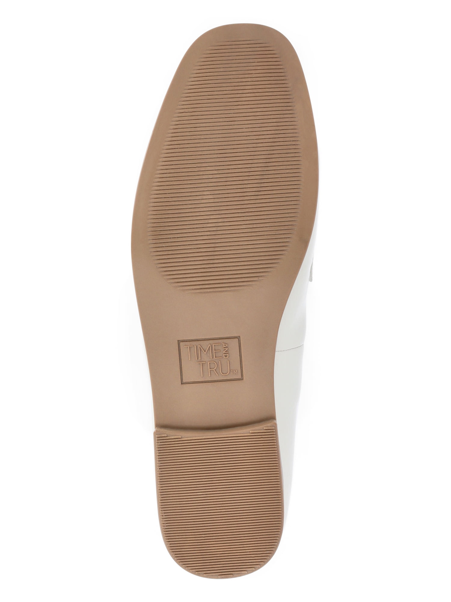 Time and Tru Women's Faux Leather Buckle Loafers