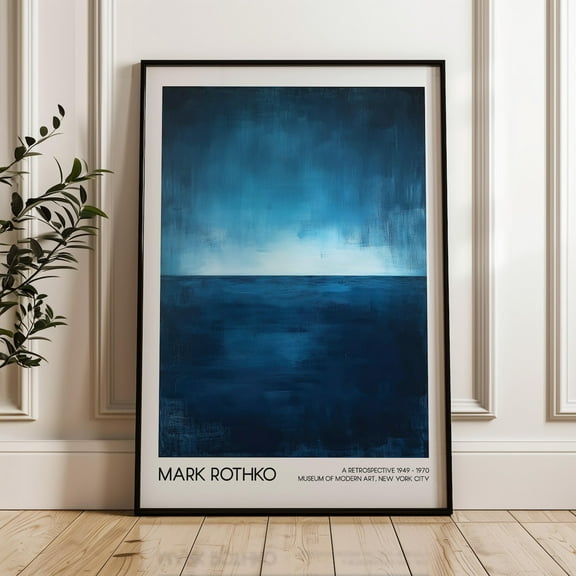 Mark Rothko Art Poster, Printable Wall Art, Modern Art Exhibition Poster, Abstract Art, Living Room Decor, UNFRAMED Poster, 8x12