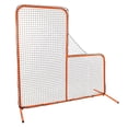 thumbnail image 2 of CHAMPRO Brute Steel Frame Baseball/Softball Pitcher’s Safety Protective L-Screen Batting Cage Net, 7’ x 7’, 2 of 8