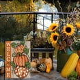 thumbnail image 3 of Fall Thanksgiving Pumpkins Garden Flag 12x18 Inch Polka Dots Small Double Sided for Outside Burlap Welcome Yard Autumn Flag, 3 of 6
