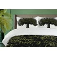 thumbnail image 4 of Ambesonne Tree of Life Duvet Cover Sets, Digital Fruit Tree, 2-Queen, Brown Green, 4 of 7