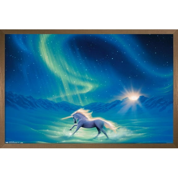 Unicorn - Twilight Wall Poster, 14.725" x 22.375", Framed