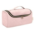 thumbnail image 4 of TOOYFUL Hair Curler Storage Bag with Hanging Hook Carrying Waterproof Bathroom Lightweight Professional Curling Brush Holder Portable pink, 4 of 9