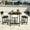 Black, variant on Outdoor Dining Table, Rectangle Weather-Resistant Patio Dining Table with Heavy-Duty Metal Frame for Garden, Porch, Balcony, Deck, Brown