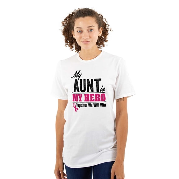 My boob is My Hero Together We Win Women's Graphic T Shirt Tees Brisco Brands S