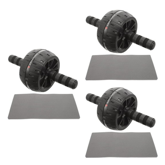 MLINS 3pcs Fitness Equipment Abdominal Roller Wheel Ab Wheel Roller for Home or Gym