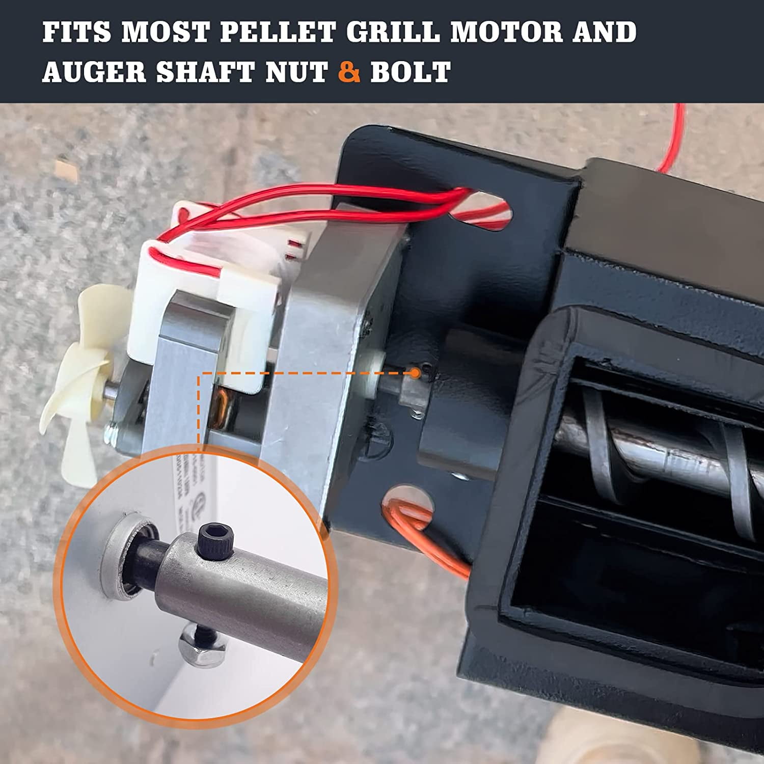 Camp Chef Auger Motor 3-Pack Pellet Grill Auger Motor Nut Bolt