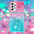 thumbnail image 4 of Funda para Samsung Galaxy A33 5G Brillantina Líquida Divertida Reluciente y con Cristales en Movimiento Cuerpo Cruzado con Cordón Ajustable, 4 of 5